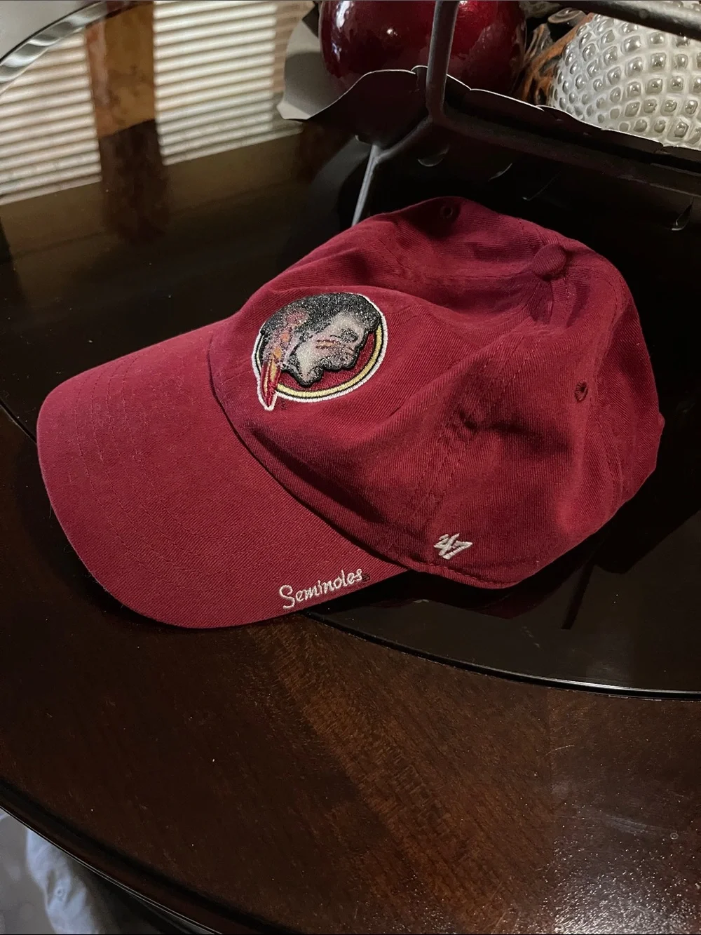 Women’s 47 Brand Maroon Baseball Cap with Seminoles Embroidered Logo
